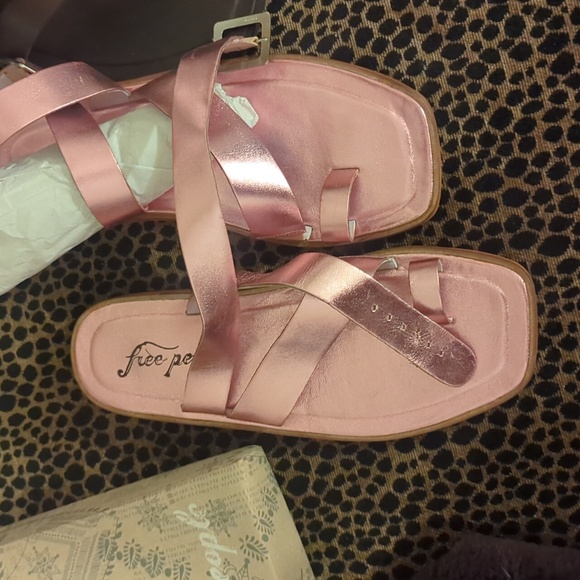 Pink Strappy Sandals - Picture 4 of 7